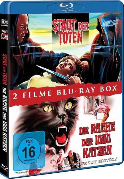 STADT DER TOTEN + DIE RACHE DER 1000 KATZEN - 2 Disc Uncut Horror BD Box  [2 BRs]