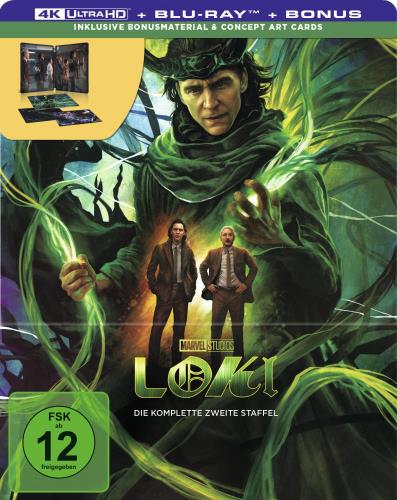 Loki - Staffel 2 - Steelbook - Limited Edition  (4K Ultra HD) (+ Blu-ray) (+ Bonus-Blu-ray)