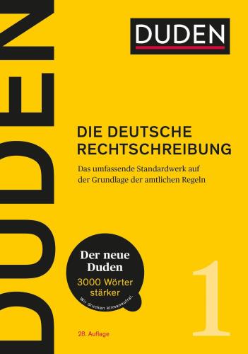 Cover des Titels Duden - die deutsche Rechtschreibung