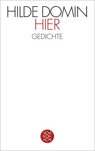 Buchcover: Hilde Domin, HIER, Gedichte