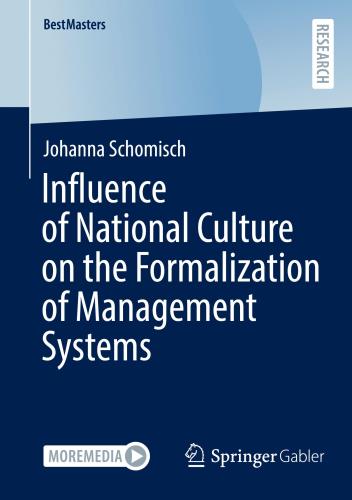Influence of National Culture on the Formalization of Management Systems