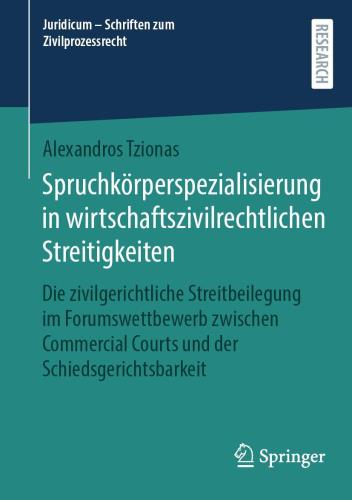 Spruchkörperspezialisierung in wirtschaftszivilrechtlichen Streitigkeiten