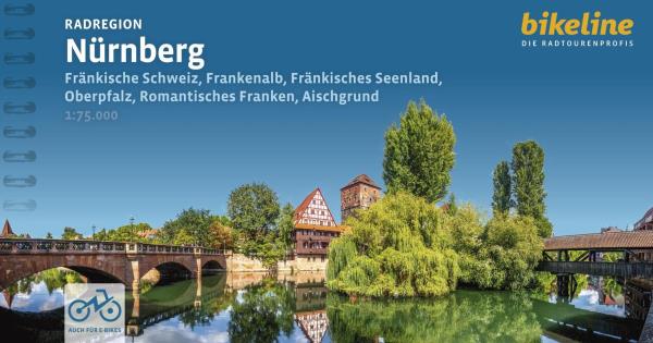 Radregion Nürnberg Fränkische Schweiz, Frankenalb, Fränkisches Seenland, Oberpfalz, Romantisches Franken, Aischgrund 1:75000, 1.150 km, GPS-Download, LiveUpdate