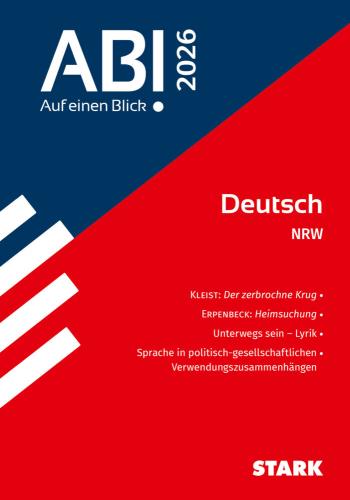 STARK Deutsch - Abi - Auf einen Blick! 2026 NRW