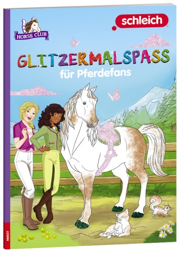 Glitzermalspaß für Pferdefans